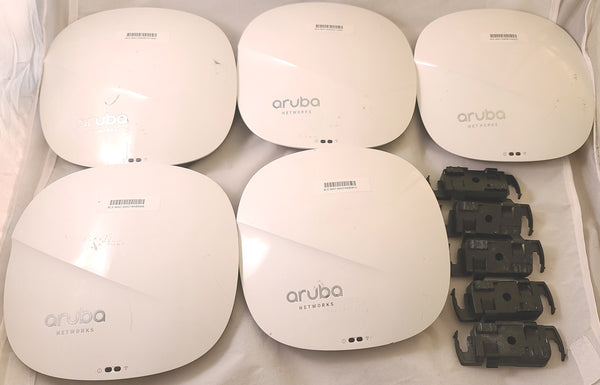 Lot of 5 Aruba AP-315 APIN0315 IAP-315-RW 802.11ac JW811A Dual Band 310 Network Access Point w/Mounting Plate