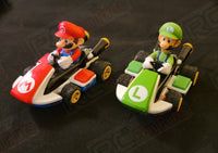 LOT of 2 Carrera Go!!! MarioKart Slot Cars 1:43 Replacement Part Mario Luigi RC