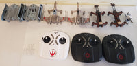 6 LOT Propel Star Wars T-65 X-Wing TIE X1 74-Z Bike Drone Remote Parts AS IS