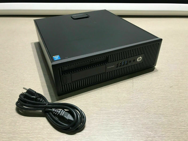 HP EliteDesk 800 G1 SFF PC Desktop Computer CPU i5-4570 Windows 10 Pro DVD Tower