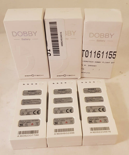 LOT 3! OEM Zerotech Dobby Pocket Selfie Drone Battery Pack D151 7.6V Original