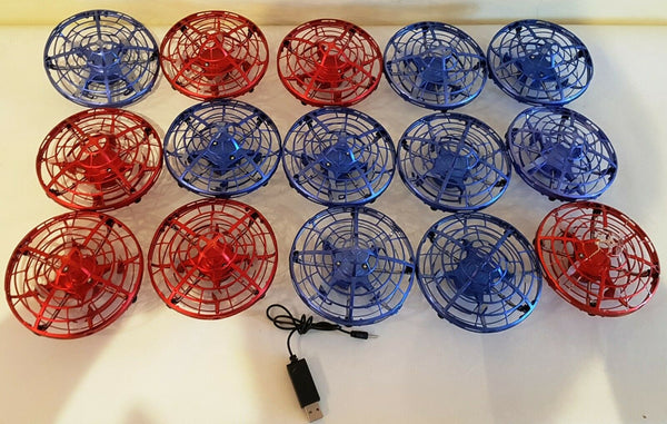 15 LOT! Hover Star Motion Controlled UFO Drone w/ Cage Battery CT-2000 AS IS