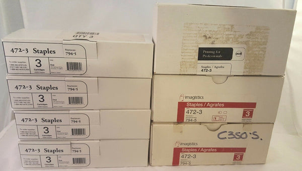 7 BOX! NEW OCE Imagistics 472-3 794-5 Staple Cartridges 3 Pack 5000 4723 7945